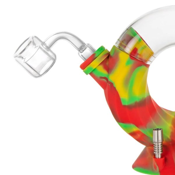 画像3: OOZE - OZONE Silicone Water Pipe & Nectar Collector 4 in 1 ガラス&シリコン ボング（ハーブ／ワックス／CBDカートリッジ対応） (3)