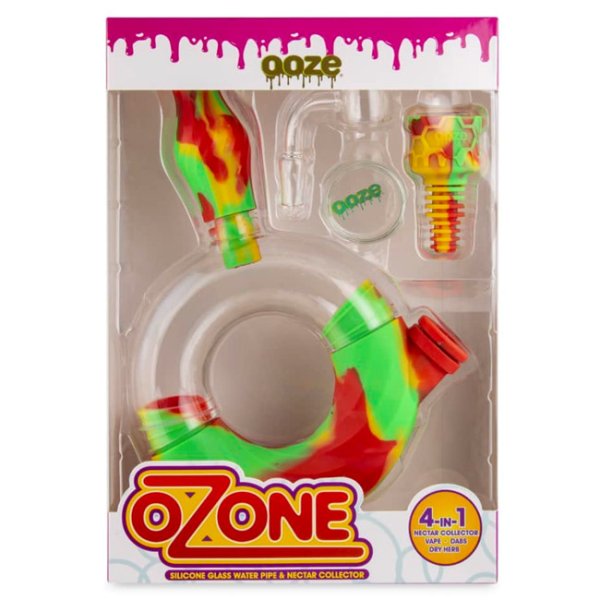 画像7: OOZE - OZONE Silicone Water Pipe & Nectar Collector 4 in 1 ガラス&シリコン ボング（ハーブ／ワックス／CBDカートリッジ対応） (7)