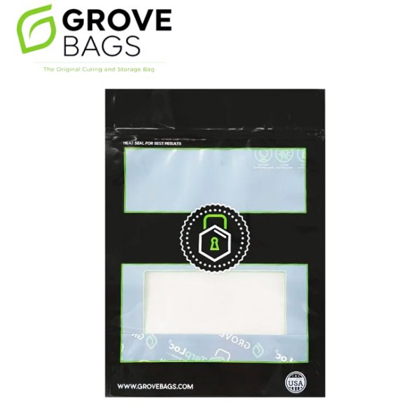 画像1: 【ニオイが漏れない＆調湿】GROVE BAGS - TerpLoc ジップバッグ 1枚入り 容量約100g (1)