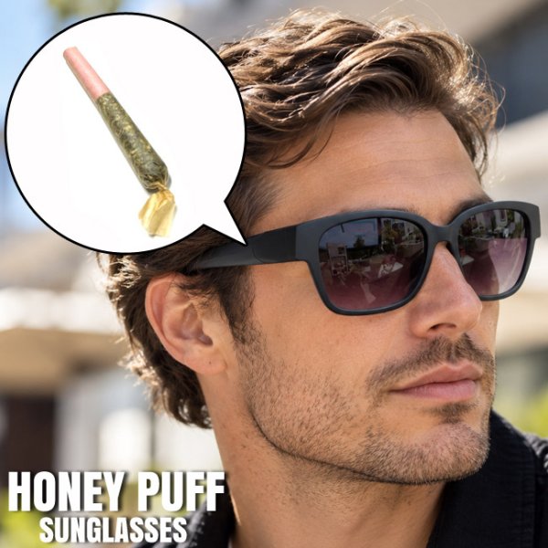 画像1: HONEY PUFF スタッシュ・シークレット サングラス (1)