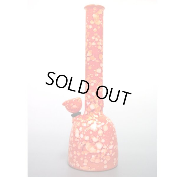 画像1: ガラスボング「カラーペイント/オレンジ」 (1)