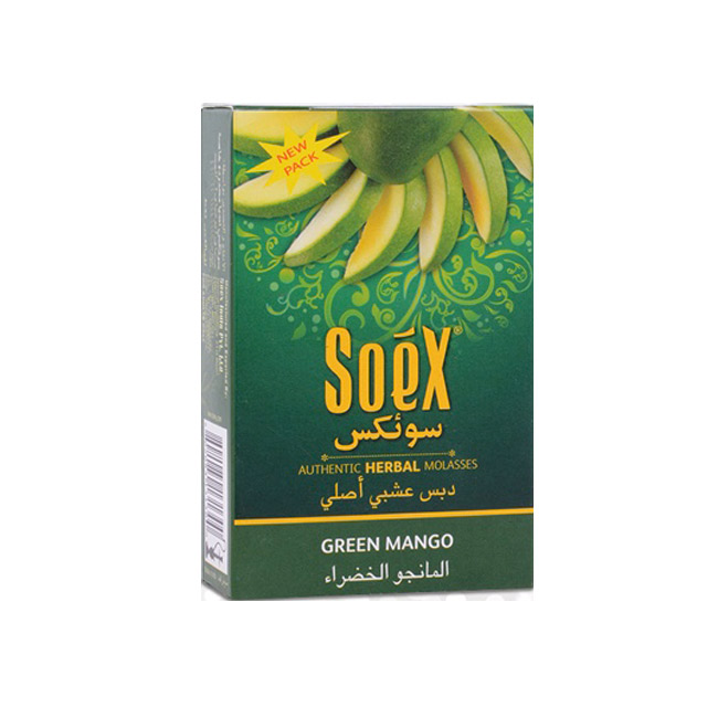 画像1: SOEX　- Green Mango グリーンマンゴー 50g（ニコチンなし シーシャ用ハーブフレーバー） (1)