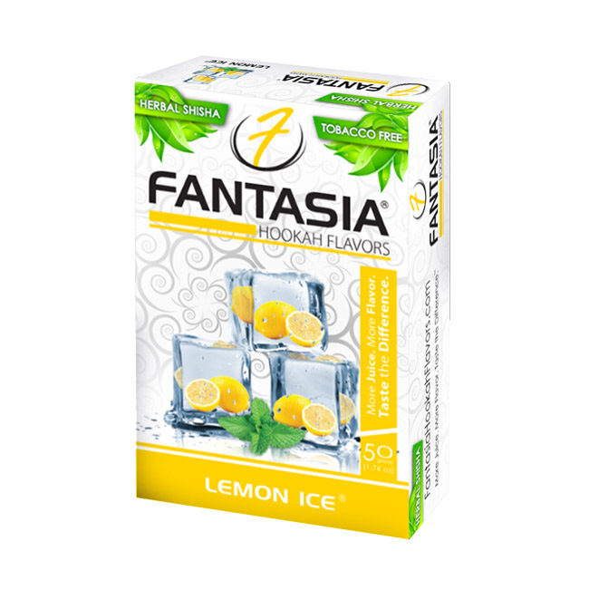 画像1: FANTASIA - レモンアイス 50g（ニコチンなし シーシャ用ハーブフレーバー） (1)
