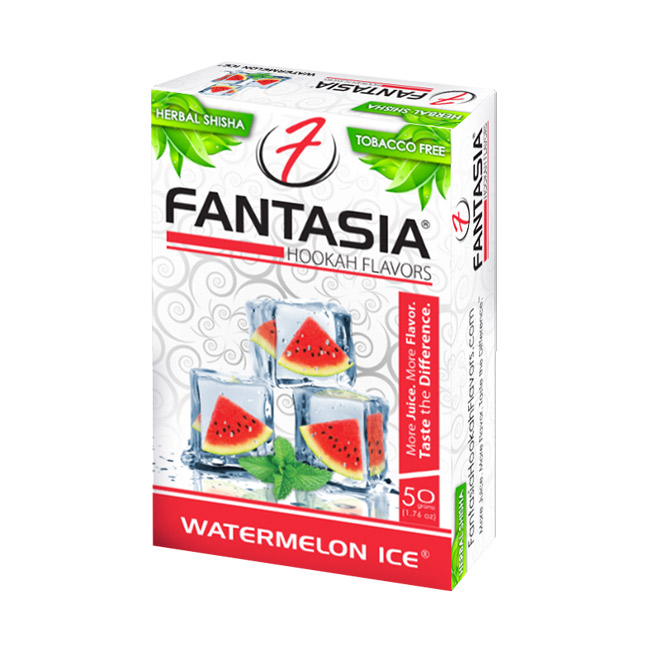 画像1: FANTASIA - ウォーターメロンアイス 50g（ニコチンなし シーシャ用ハーブフレーバー） (1)