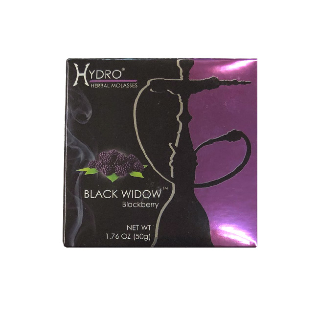 画像1: HYDRO Herbal - Black Widow ブラックベリー 50g（ニコチンなし シーシャ用ハーブフレーバー） (1)