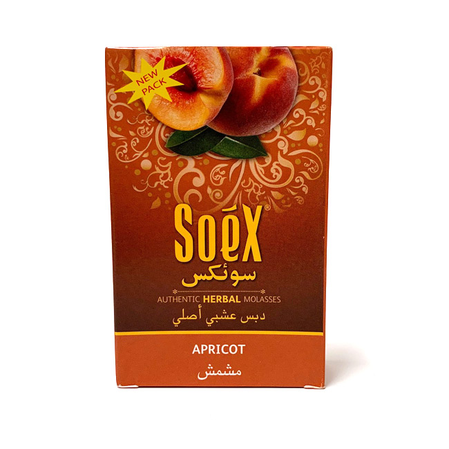 画像1: SOEX　- Apricot アプリコット 50g（ニコチンなし シーシャ用ハーブフレーバー） (1)
