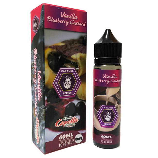 画像1: Flamingo E Lic - Vanilla Blueberry Custard （バニラ　ブルーベリー　カスタード） 60ml (1)